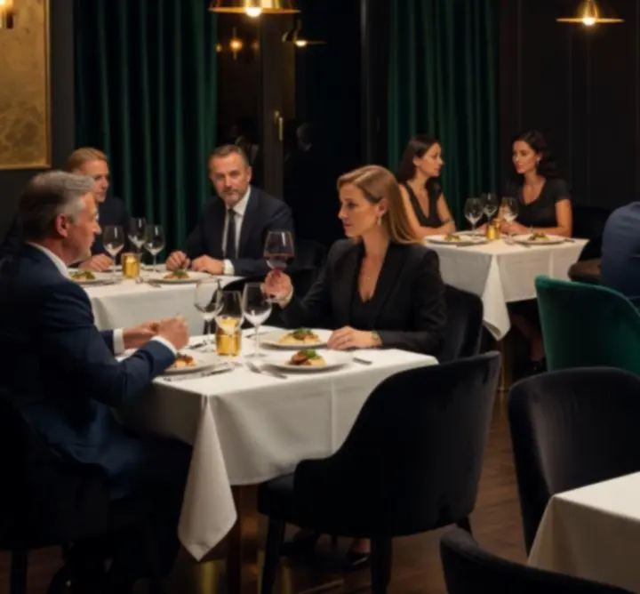 Elegáns vacsora és póker est hangulatos fényekkel